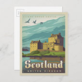 アイレアン・ドナン城 – スコットランド ポストカード (正面/裏面)