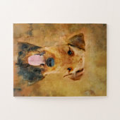 アイレカラフルデールテリアポートレート ジグソーパズル (横)