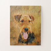 アイレカラフルデールテリアポートレート ジグソーパズル (縦)