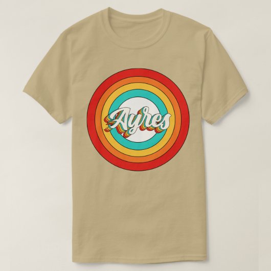 アイレス名シャツヴィンテージアイレス円 Tシャツ (デザイン正面)
