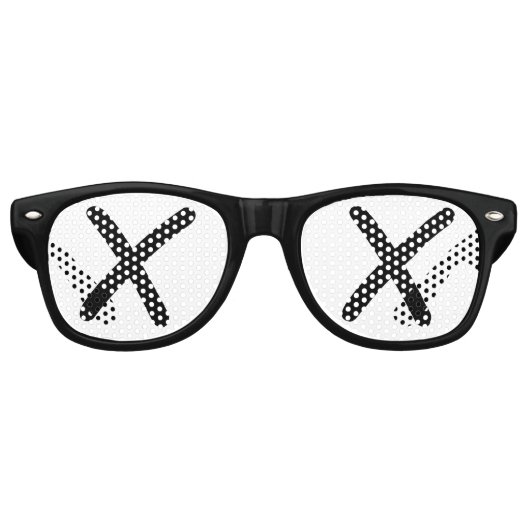 アイレスXXアイレトロシェード/おもしろいパーティーサングラス レトロサングラス (正面)