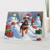 アイレデールクリスマスフェスティバルスノーシーン カード (正面)