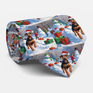 アイレデールクリスマスフェスティバルスノーシーン ネクタイ