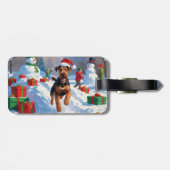 アイレデールクリスマスフェスティバルスノーシーン ラゲッジタグ (裏面横)