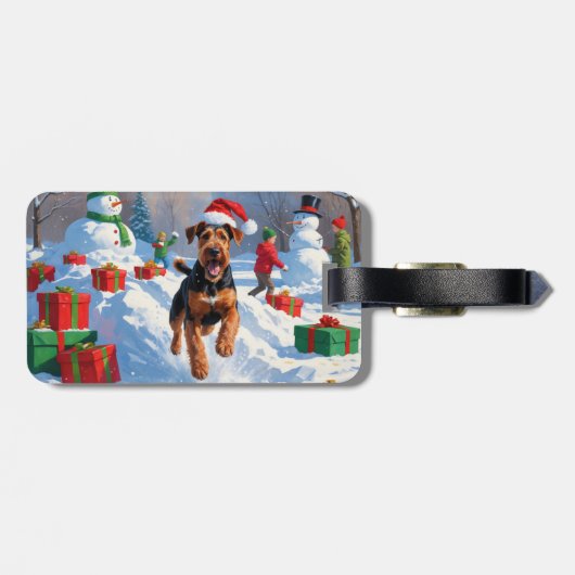 アイレデールクリスマスフェスティバルスノーシーン ラゲッジタグ (裏面横)