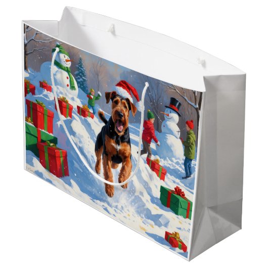 アイレデールクリスマスフェスティバルスノーシーン ラージペーパーバッグ (裏面アングル)