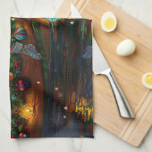 アイレデールクリスマスフェスティバル航海 キッチンタオル (四つ折り)