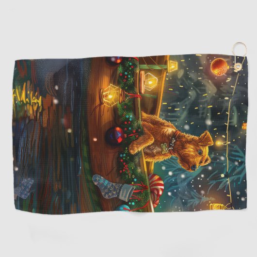 アイレデールクリスマスフェスティバル航海 ゴルフタオル (横)