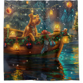 アイレデールクリスマスフェスティバル航海 シャワーカーテン (正面)