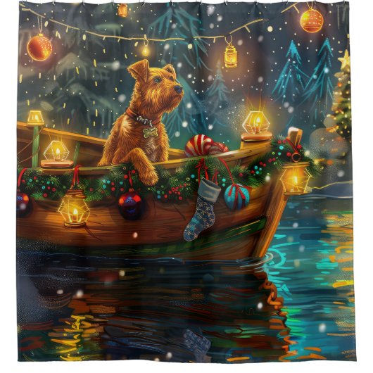 アイレデールクリスマスフェスティバル航海 シャワーカーテン (正面)