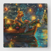 アイレデールクリスマスフェスティバル航海 スクエア壁時計 (正面)