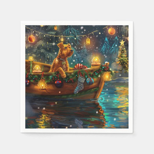 アイレデールクリスマスフェスティバル航海 スタンダードカクテルナプキン (正面)