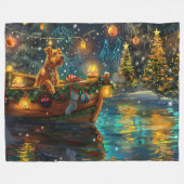 アイレデールクリスマスフェスティバル航海 フリースブランケット (正面(横))