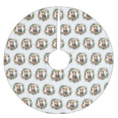 アイレデールクリスマスリースフェスティバルカップ ブラッシュドポリエステルツリースカート (正面)