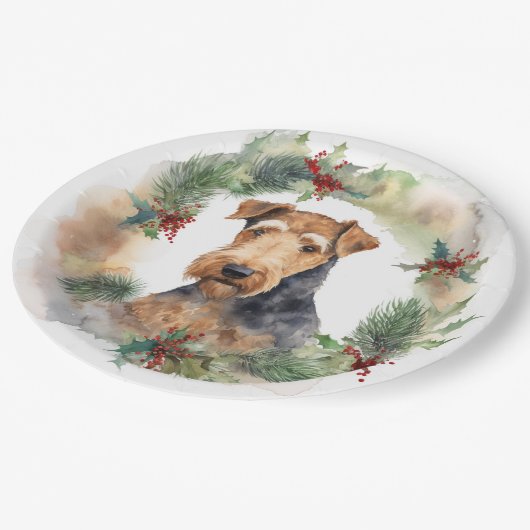 アイレデールクリスマスリースフェスティバルカップ ペーパープレート (アングル)