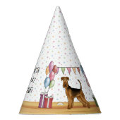 アイレデールテリアカラフルパステルハッピーバースデー パーティーハット (右)