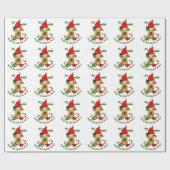 アイレデールテリアクリスマスメリー ラッピングペーパー (フラット)