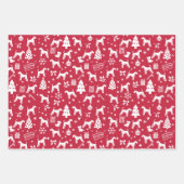 アイレデールテリアクリスマス ラッピングペーパーシート (正面2)