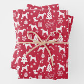 アイレデールテリアクリスマス ラッピングペーパーシート (インサイチュ)