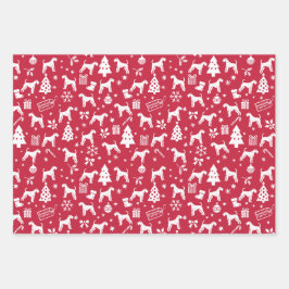 アイレデールテリアクリスマス ラッピングペーパーシート