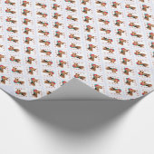 アイレデールテリアサンタポーズ ラッピングペーパー (角)