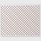 アイレデールテリアサンタポーズ ラッピングペーパー (フラット)