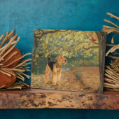 アイレデールテリアバードウォッチング フォトプラーク (側面)