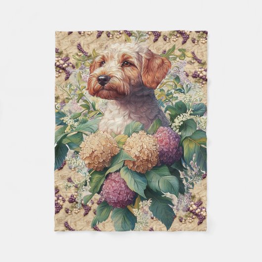 アイレデールテリアパップ フリースブランケット (正面)