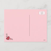 アイレデールテリアピンクハートズバレンタインデー シーズンポストカード (裏面)