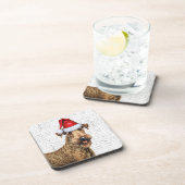 アイレデールテリアードッグウーフワードアートホリデイ コースター (右側)