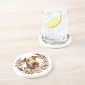 アイレデールテリアードッグオータムリース コースター (側面)