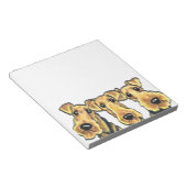 アイレデールテリア愛好家 ノートパッド (アングル)