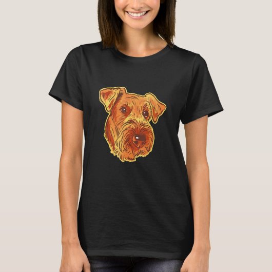 アイレデールテリア犬の品種 Tシャツ (正面)