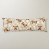 アイレデールテリア絵を描ーのかわいいオリジナルドッグアート ボディピロー (裏面)