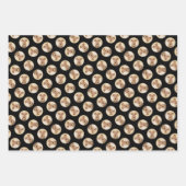 アイレデールテリア絵を描ーのかわいいオリジナルドッグアート ラッピングペーパーシート (正面3)