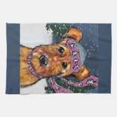 アイレデールテリア キッチンタオル (横)