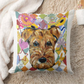 アイレデールテリア クッション (ブランケット)