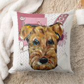 アイレデールテリア クッション (ブランケット)