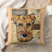 アイレデールテリア クッション (ブランケット)