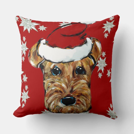 アイレデールテリア クッション (正面)