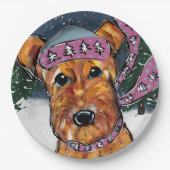 アイレデールテリア ペーパープレート (正面)