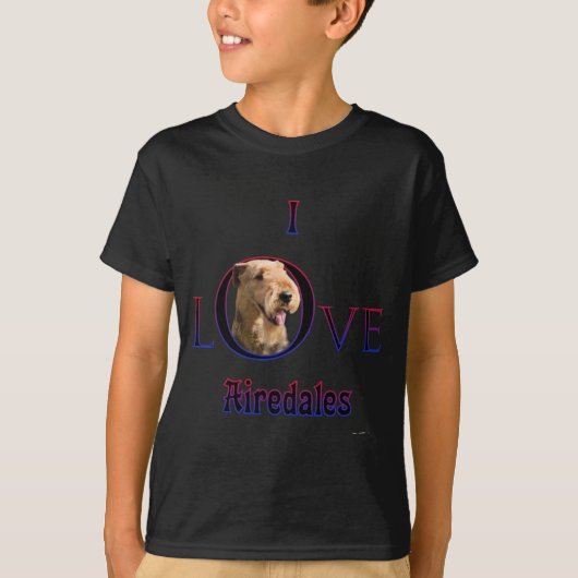 アイレデールテリアI Love Tシャツ (正面)