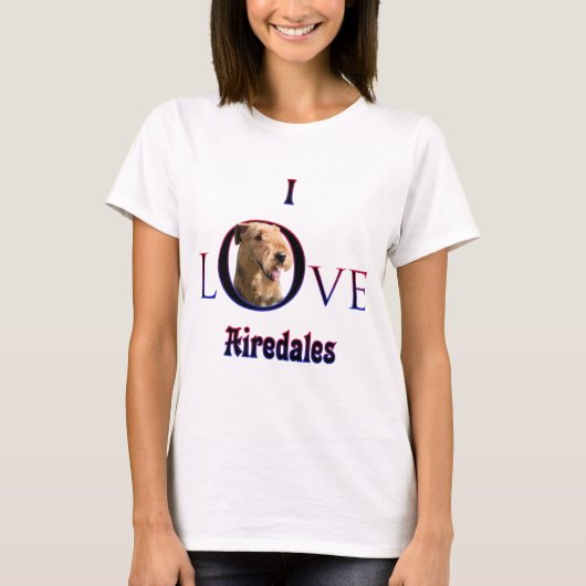 アイレデールテリアI Love Tシャツ (正面)