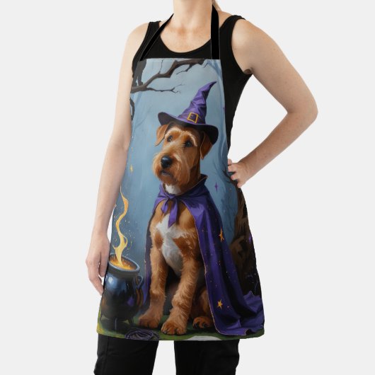 アイレデールドッグお洒落ハロウィン絵を描ズ エプロン (インサイチュ)