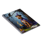 アイレデールドッグお洒落ハロウィン絵を描ズ ノートブック (右側)