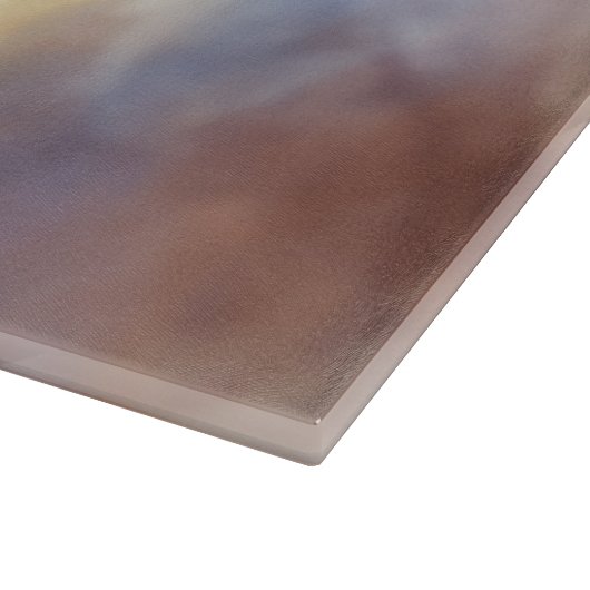 アイレデールドッグクリスマスサンタハットアートポートレート カッティングボード (角)