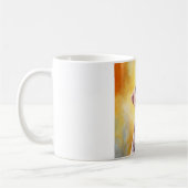 アイレデールドッグクリスマスサンタハットアートポートレート コーヒーマグカップ (左)