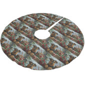 アイレデールドッグクリスマスフェスティバル ブラッシュドポリエステルツリースカート (アングル)