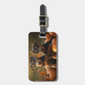 アイレデールパピーオータムデライトカボチャ ラゲッジタグ (正面縦)