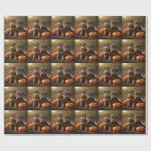 アイレデールパピーオータムデライトカボチャ ラッピングペーパー (フラット)